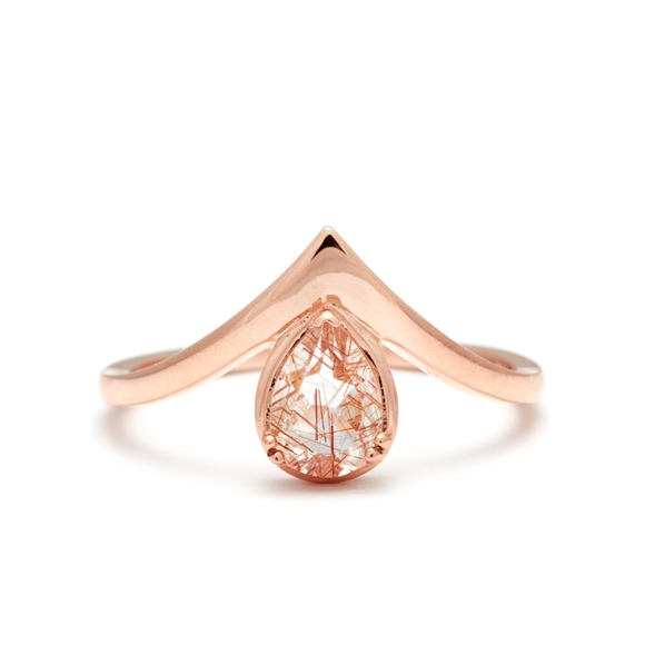 14k Rose Gold Anna Sheffield Ring - Picture 2 of 5